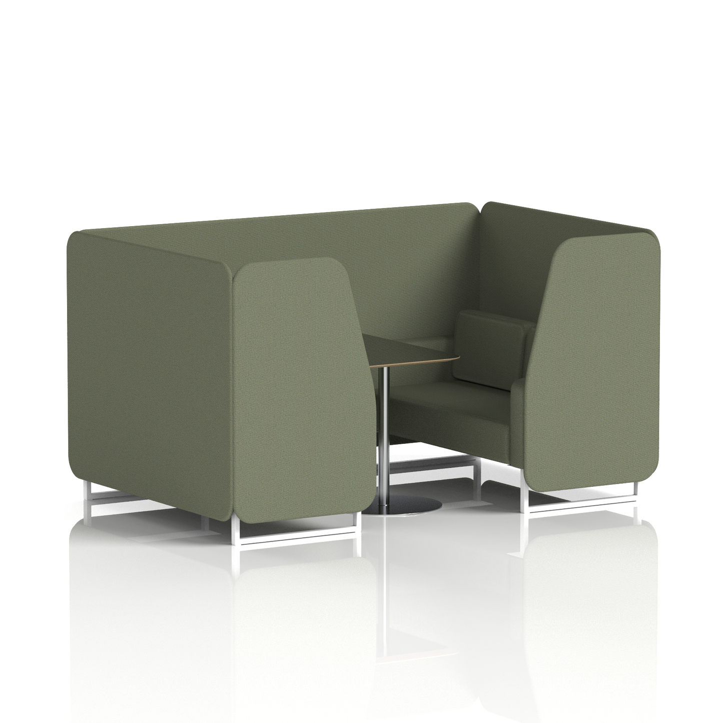 Brixworth Booth With Black Table In Single Tone (Part 2)