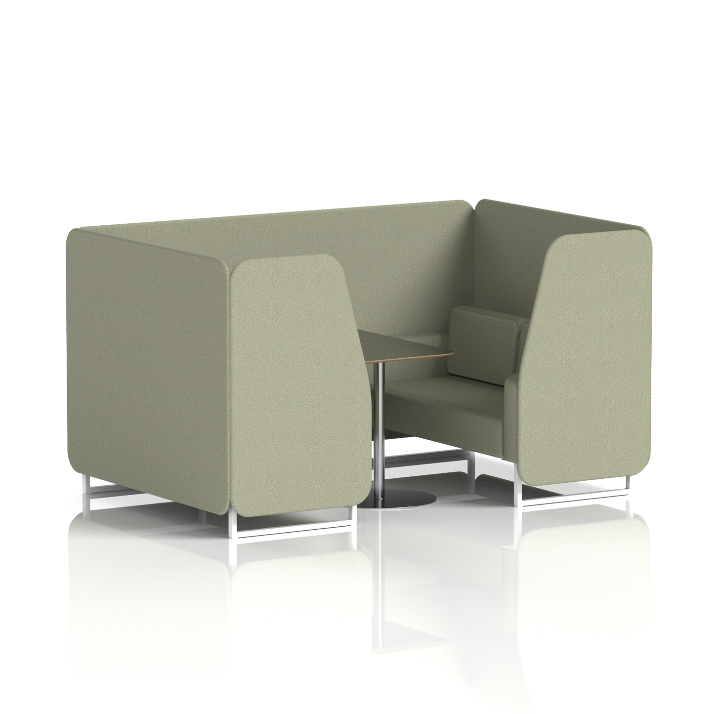 Brixworth Booth With Black Table In Single Tone (Part 2)