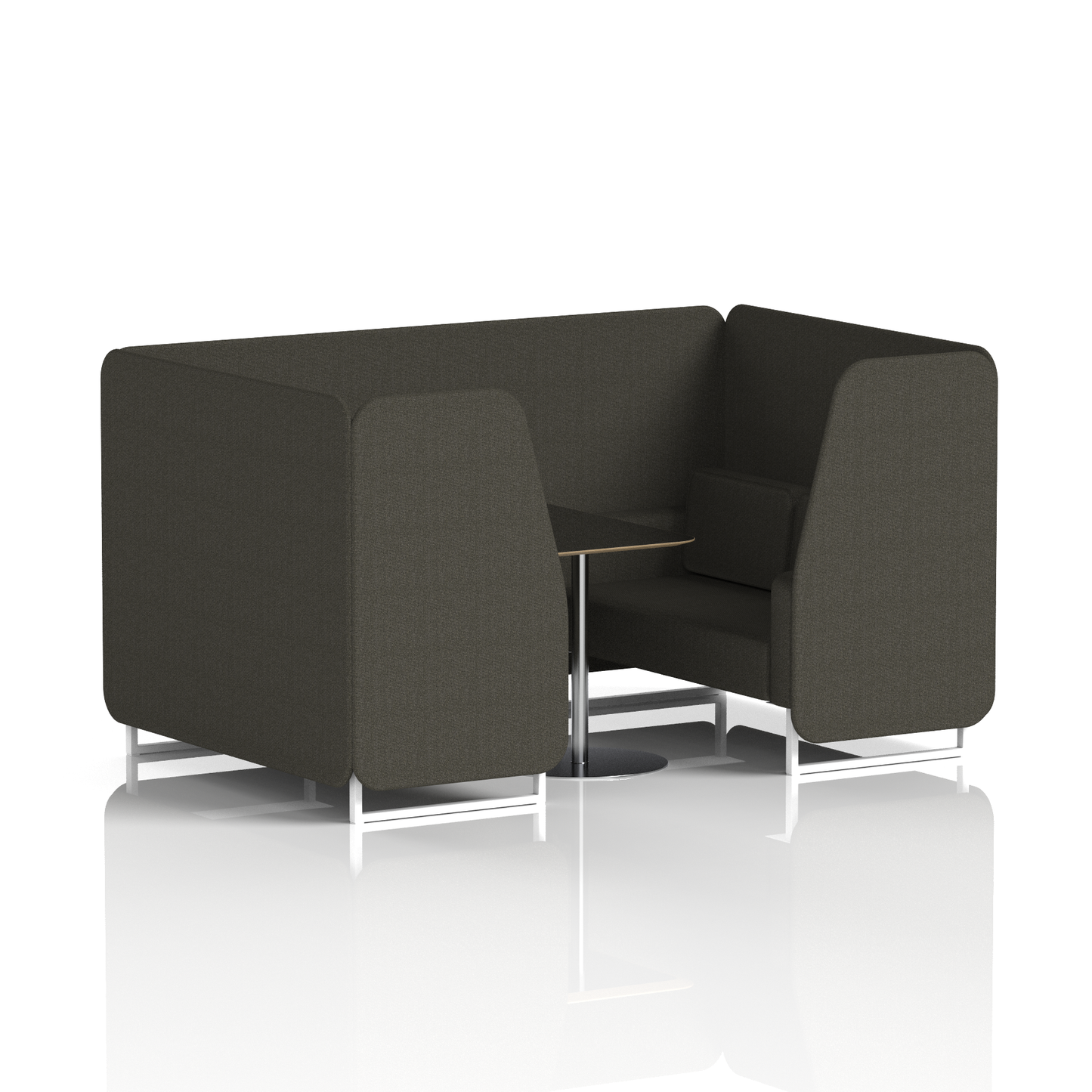 Brixworth Booth With Black Table In Single Tone (Part 2)