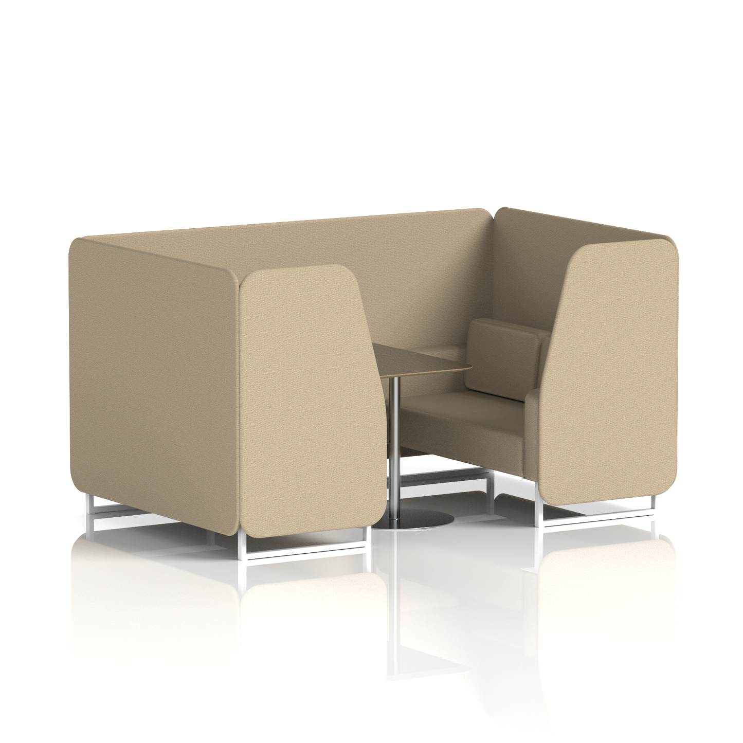 Brixworth Booth With Black Table In Single Tone (Part 2)