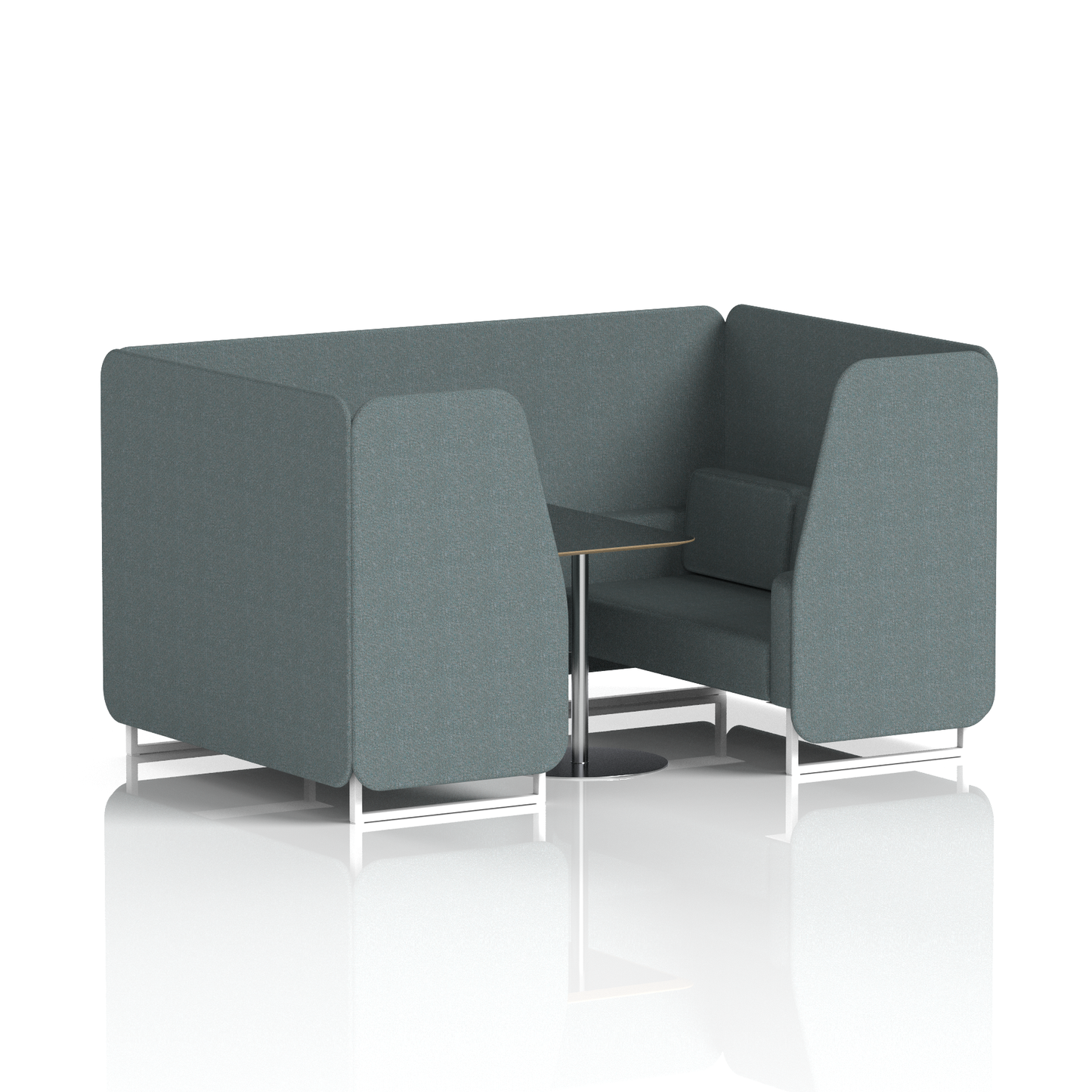 Brixworth Booth With Black Table In Single Tone (Part 2)