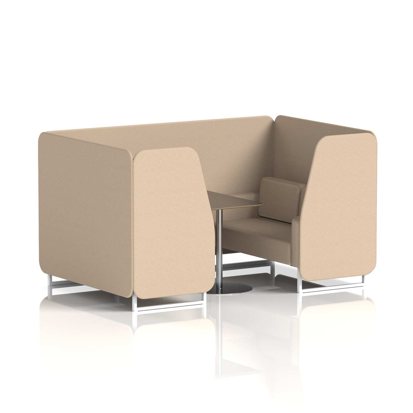 Brixworth Booth With Black Table In Single Tone (Part 2)