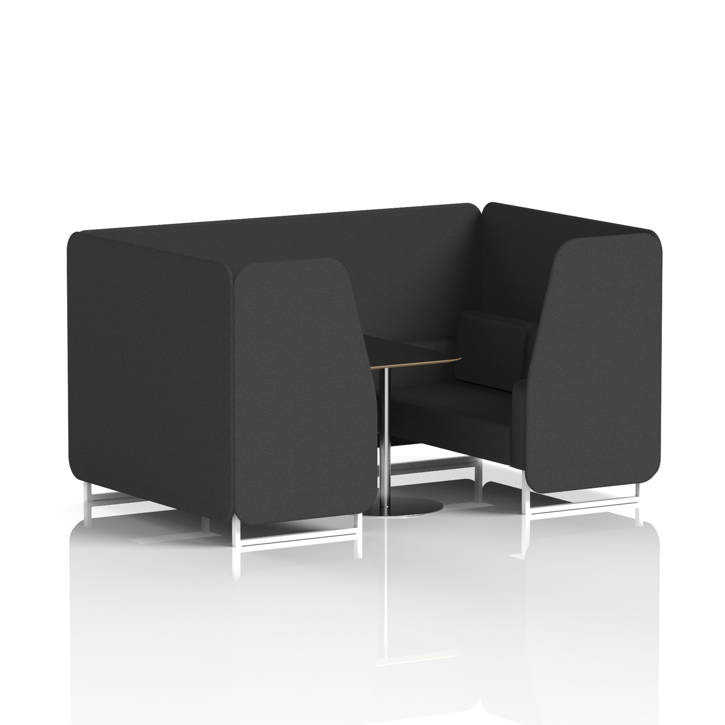 Brixworth Booth With Black Table In Single Tone (Part 2)
