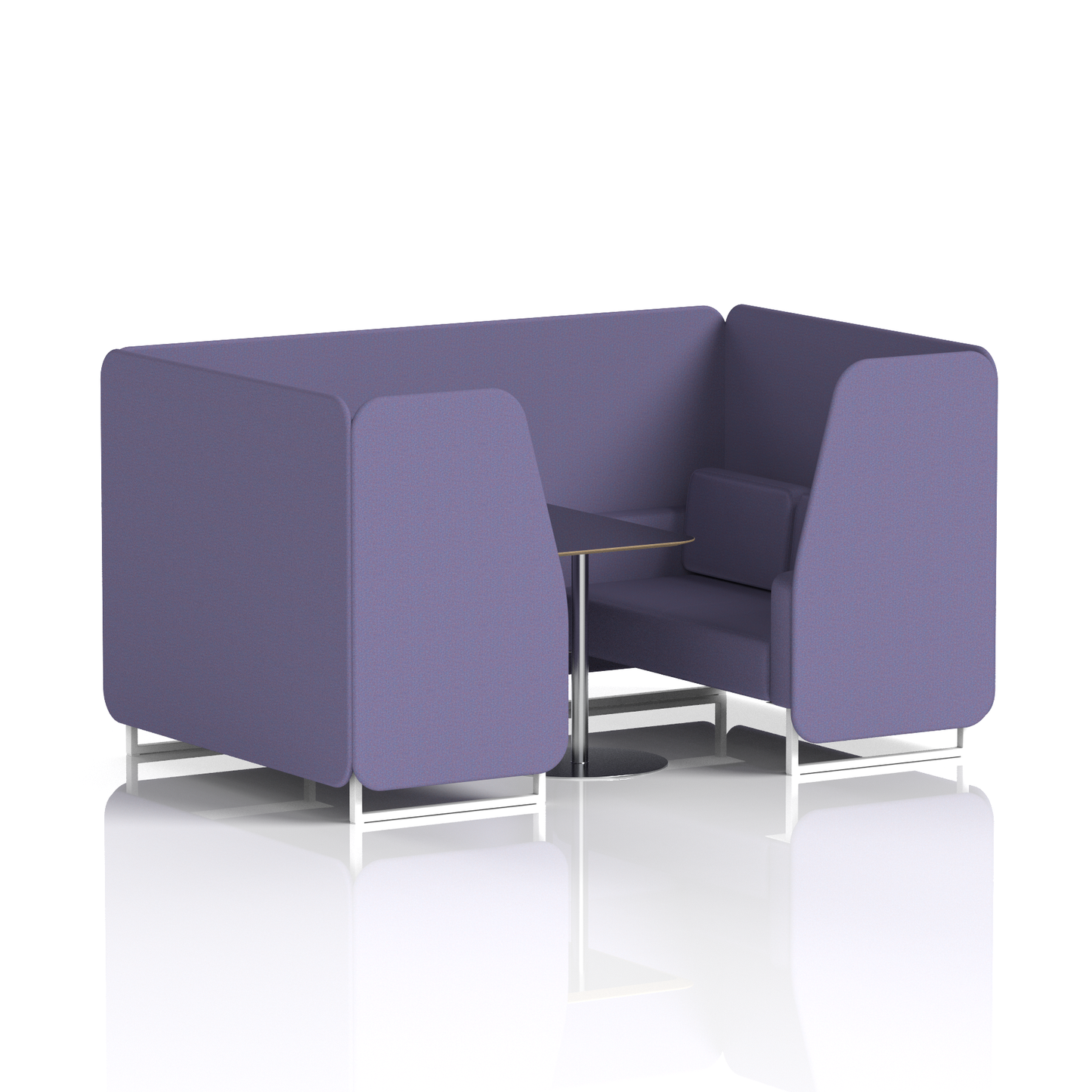 Brixworth Booth With Black Table In Single Tone (Part 2)
