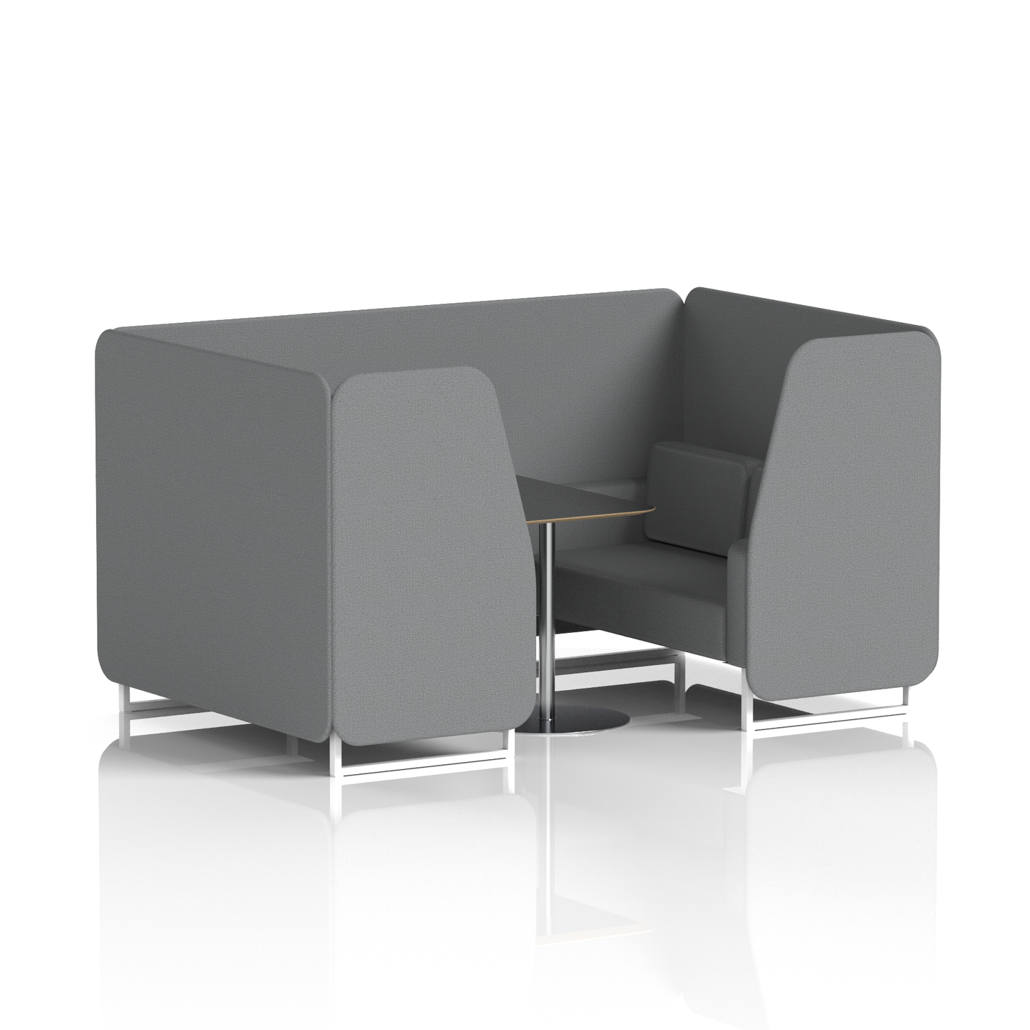 Brixworth Booth With Black Table In Single Tone (Part 2)
