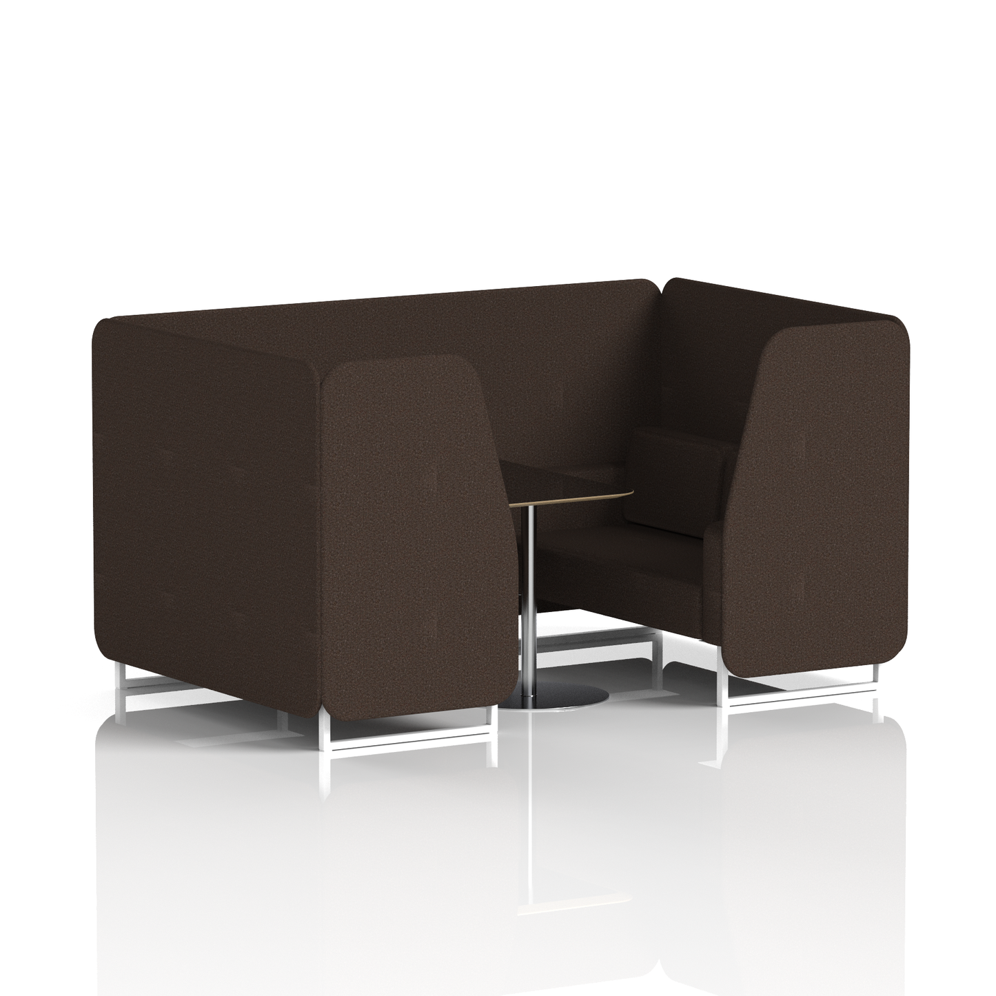 Brixworth Booth With Black Table In Single Tone (Part 2)