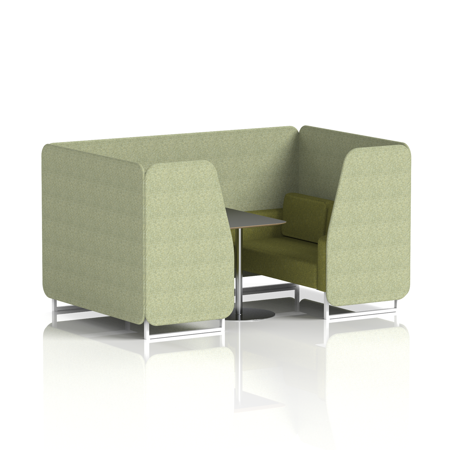 Brixworth Booth With Black Table In Two Tone (Part 1)