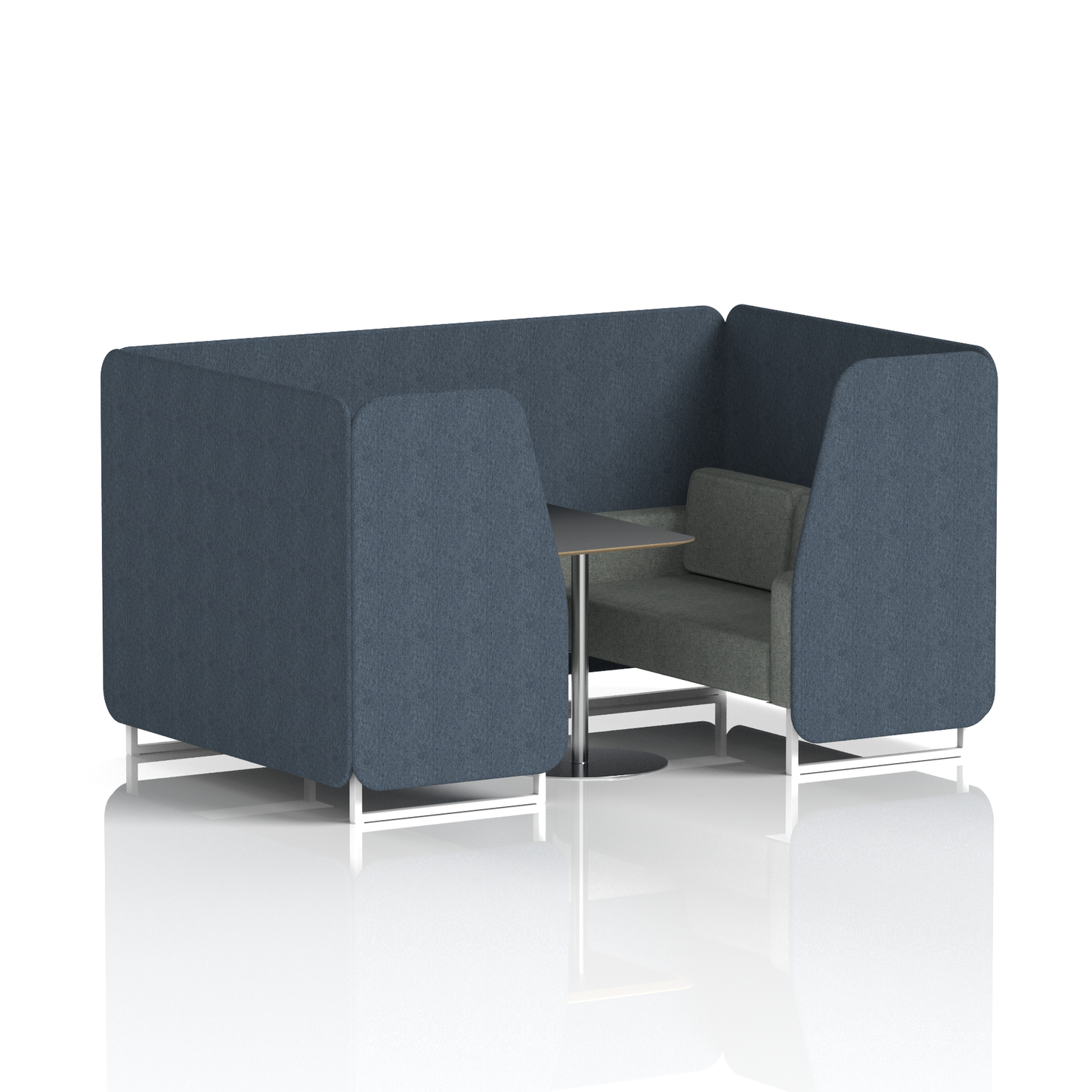Brixworth Booth With Black Table In Two Tone (Part 1)