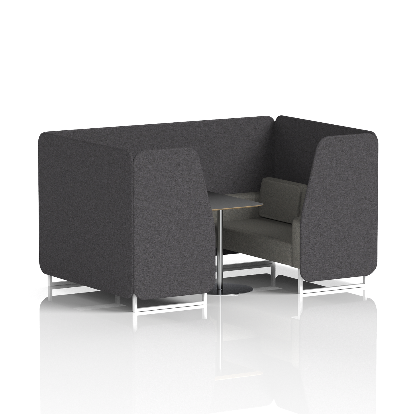 Brixworth Booth With Black Table In Two Tone (Part 1)