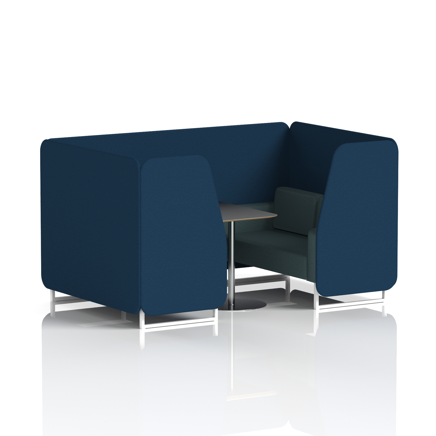 Brixworth Booth With Black Table In Two Tone (Part 1)