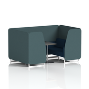 Brixworth Booth With Black Table In Two Tone (Part 2)