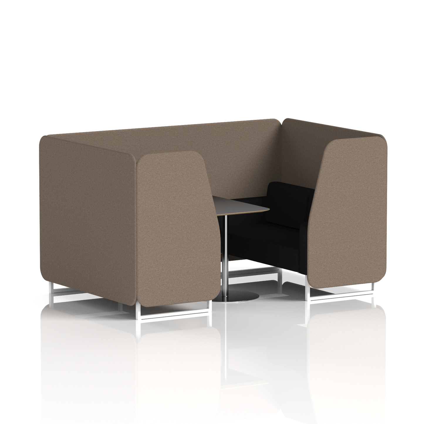Brixworth Booth With Black Table In Two Tone (Part 2)