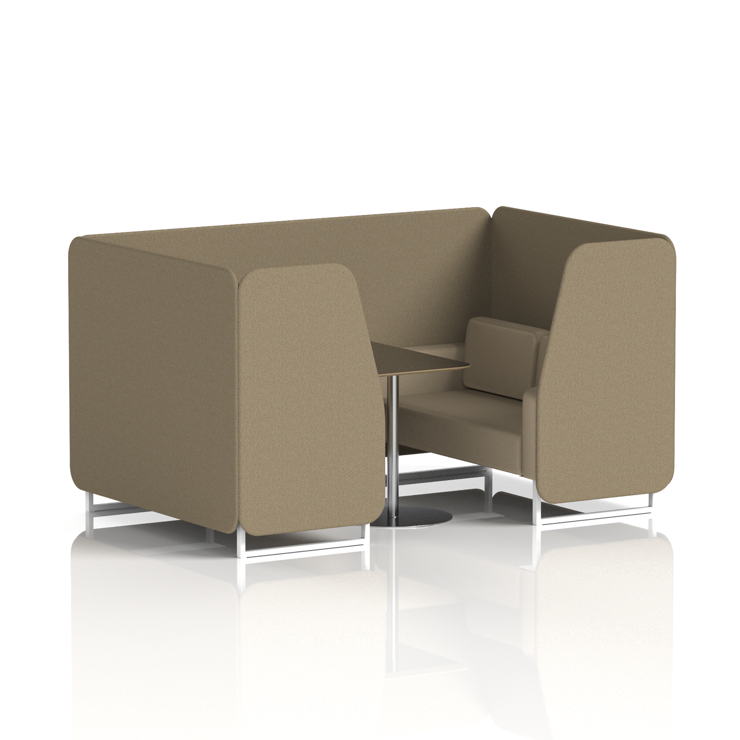 Brixworth Booth With Black Table In Two Tone (Part 2)