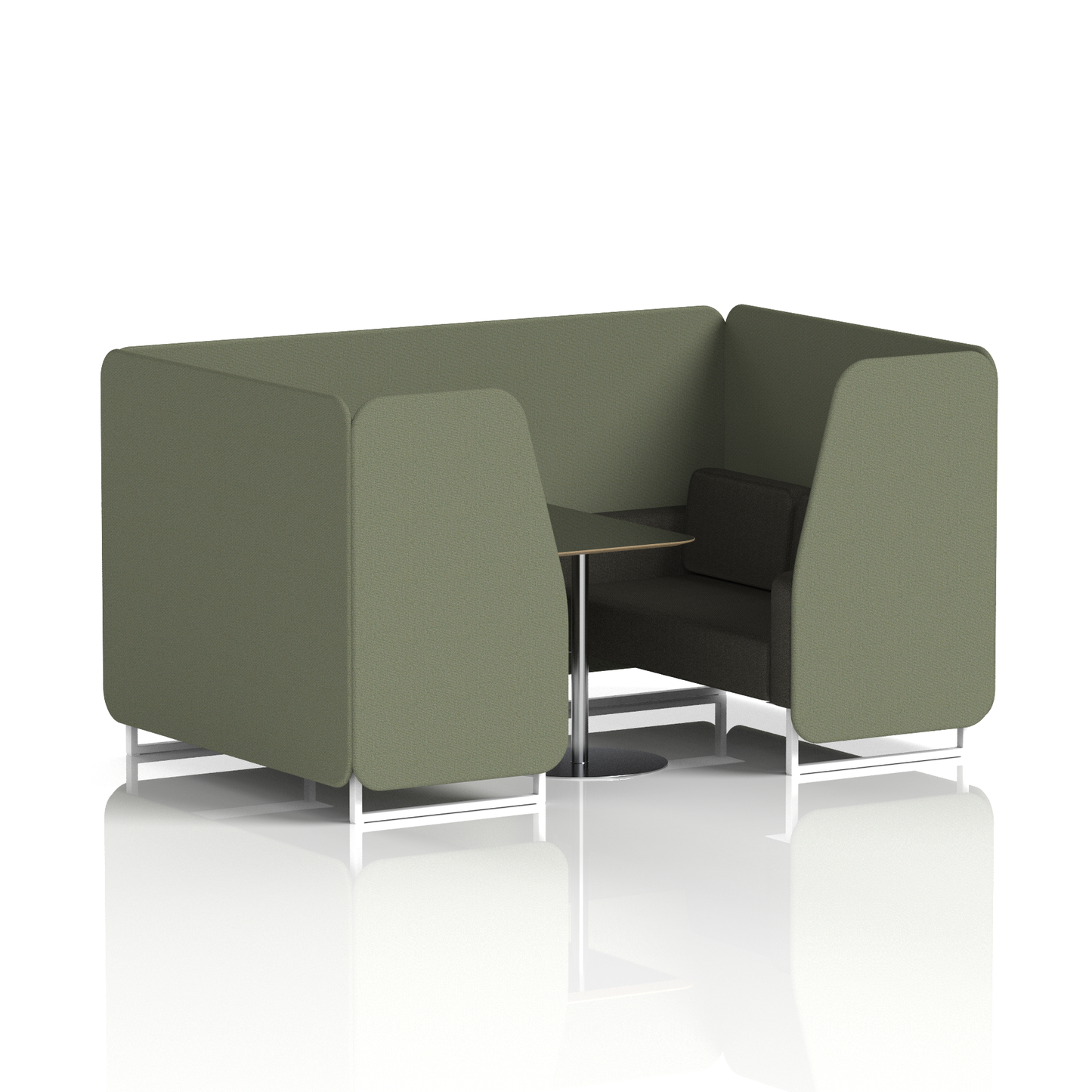 Brixworth Booth With Black Table In Two Tone (Part 2)