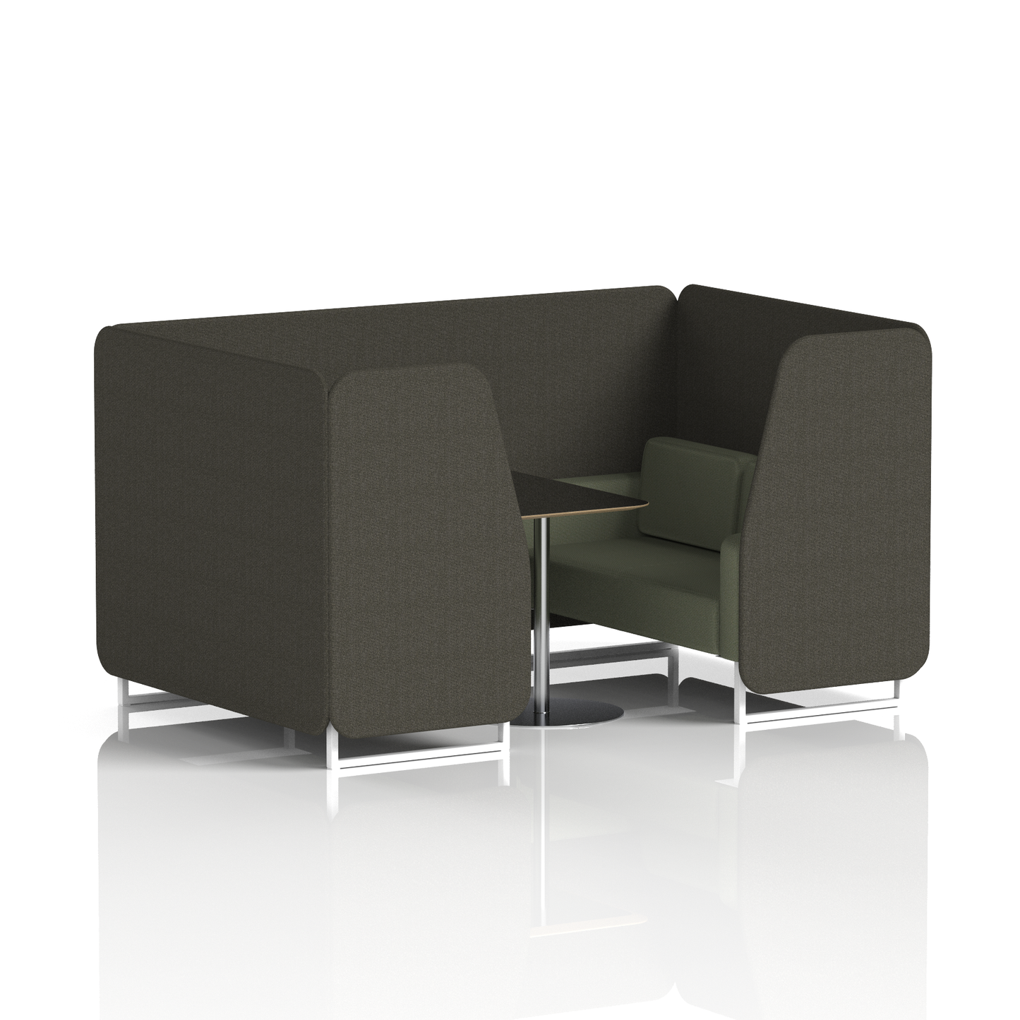 Brixworth Booth With Black Table In Two Tone (Part 2)