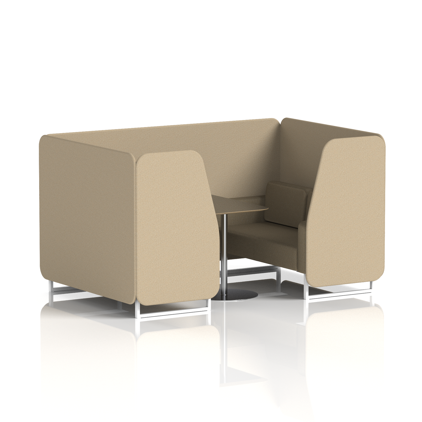 Brixworth Booth With Black Table In Two Tone (Part 2)