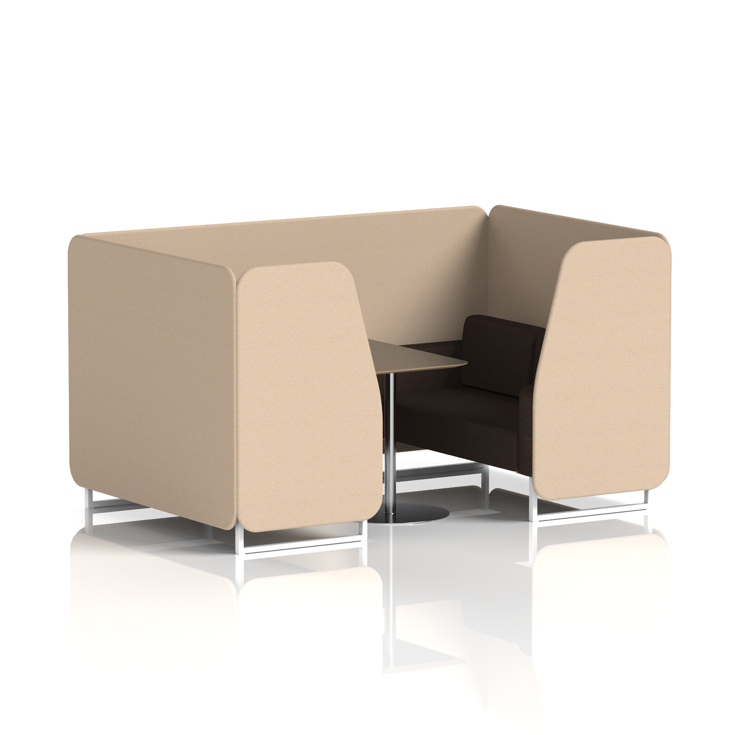 Brixworth Booth With Black Table In Two Tone (Part 2)