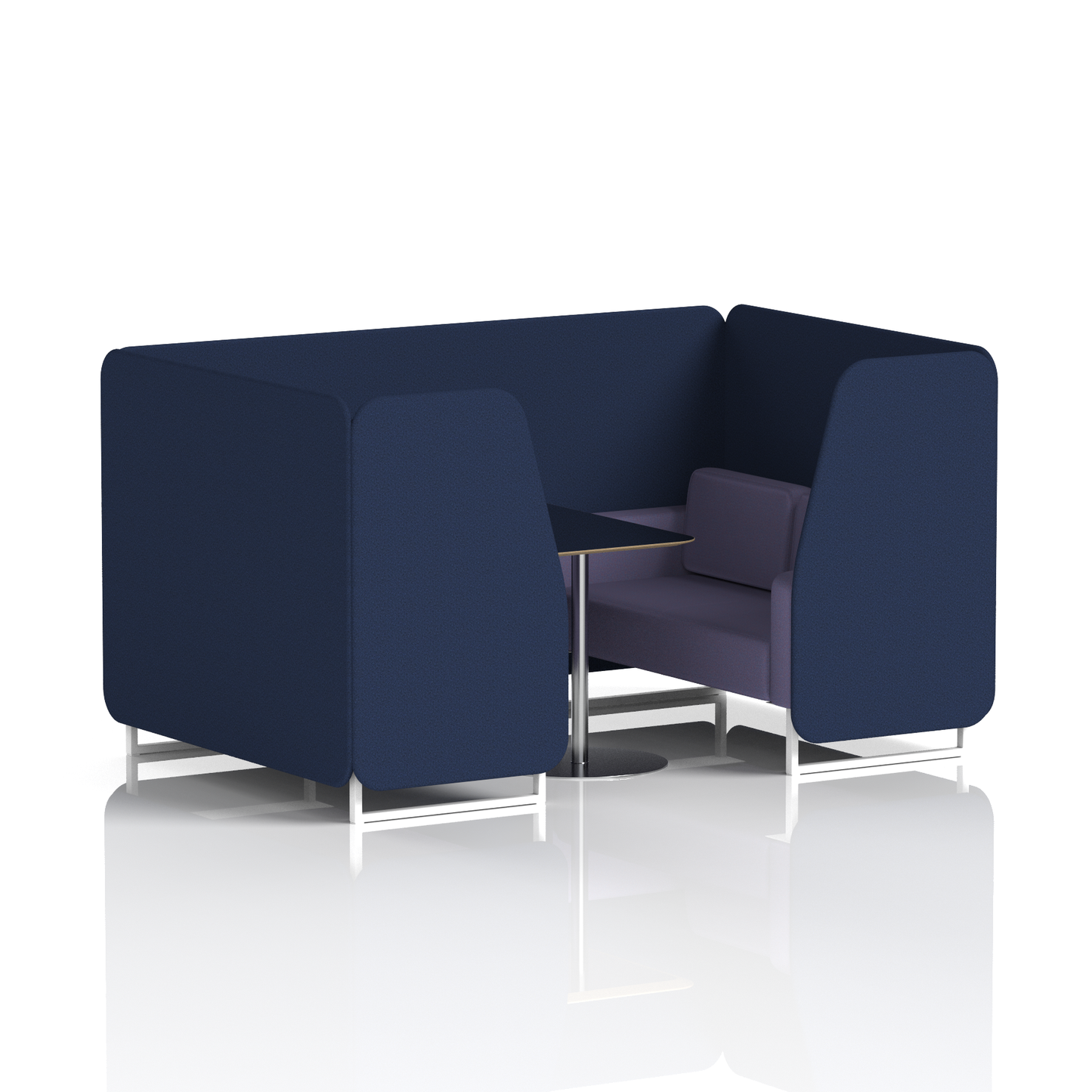 Brixworth Booth With Black Table In Two Tone (Part 2)