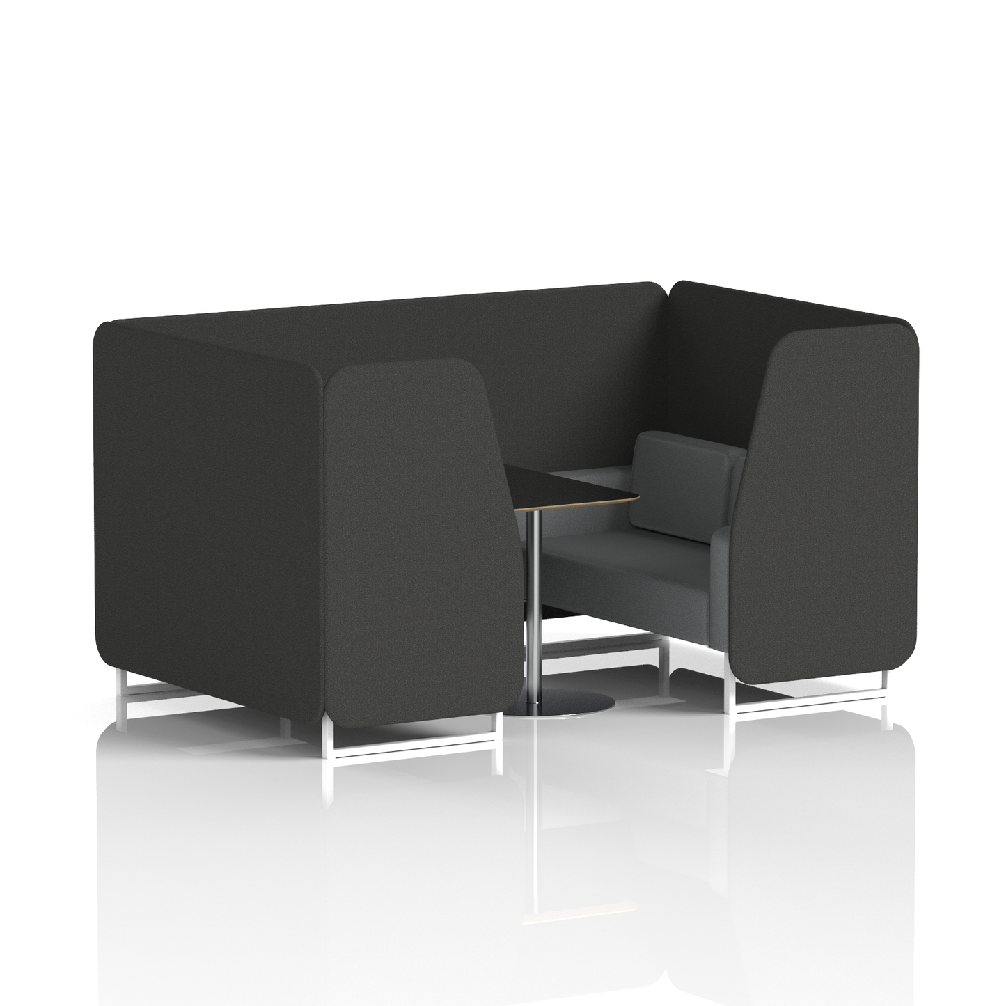 Brixworth Booth With Black Table In Two Tone (Part 2)