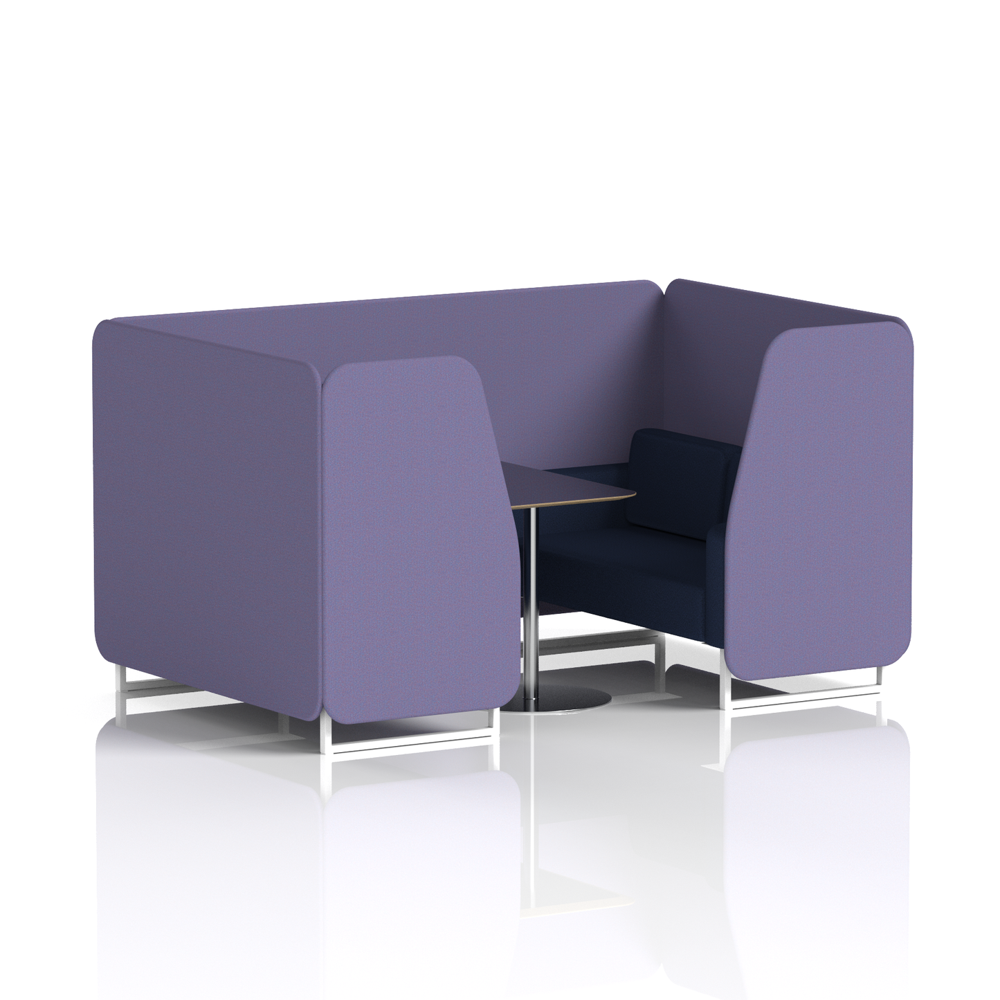 Brixworth Booth With Black Table In Two Tone (Part 2)