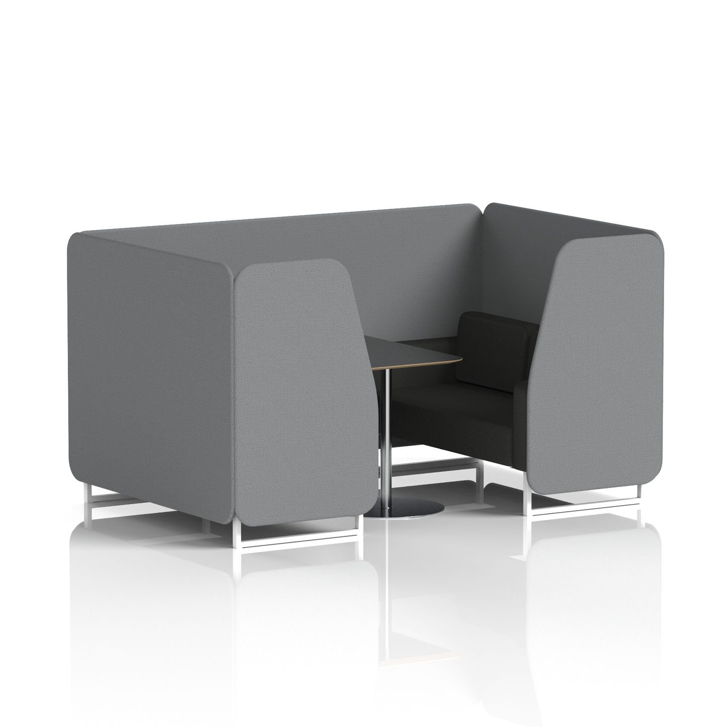 Brixworth Booth With Black Table In Two Tone (Part 2)