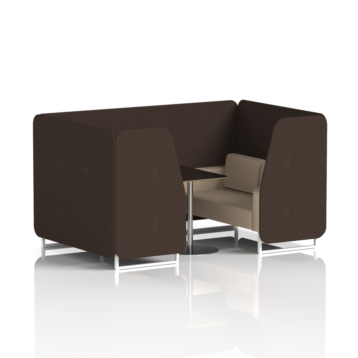 Brixworth Booth With Black Table In Two Tone (Part 2)