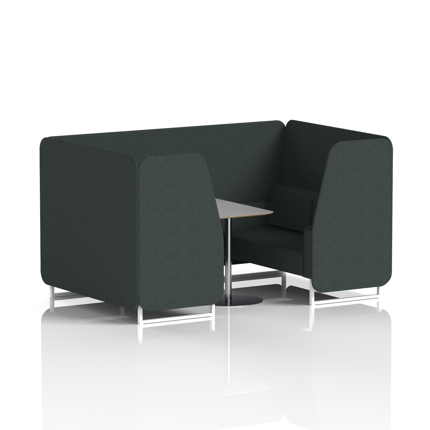 Brixworth Booth With Grey Table In Single Tone (Part 1)