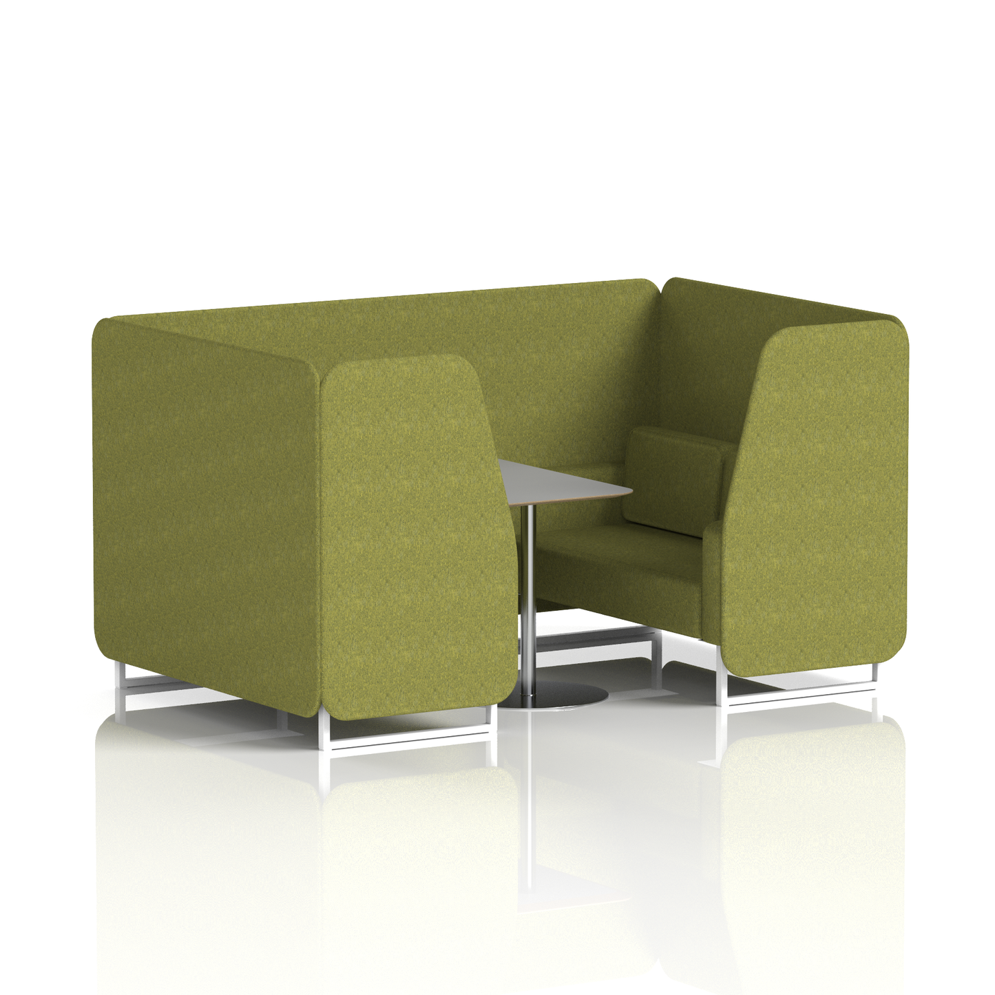 Brixworth Booth With Grey Table In Single Tone (Part 1)