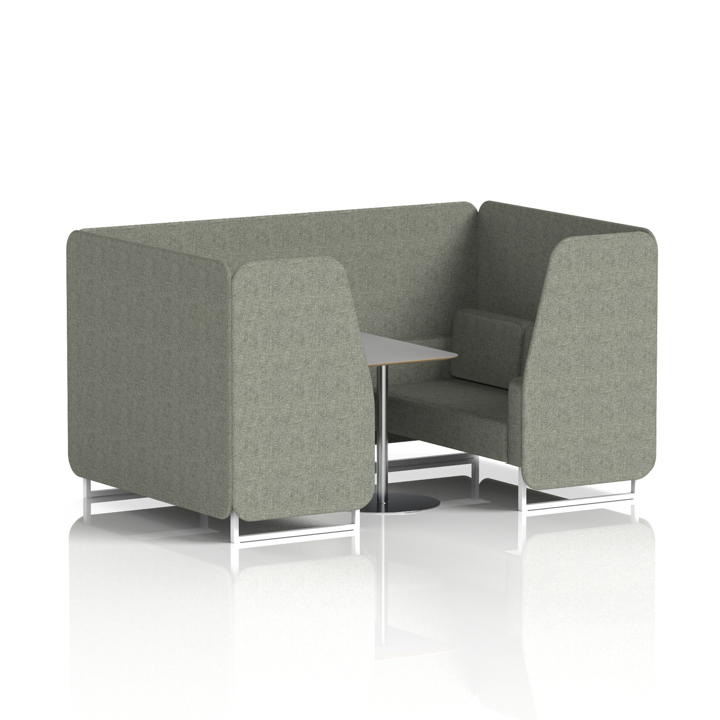 Brixworth Booth With Grey Table In Single Tone (Part 1)