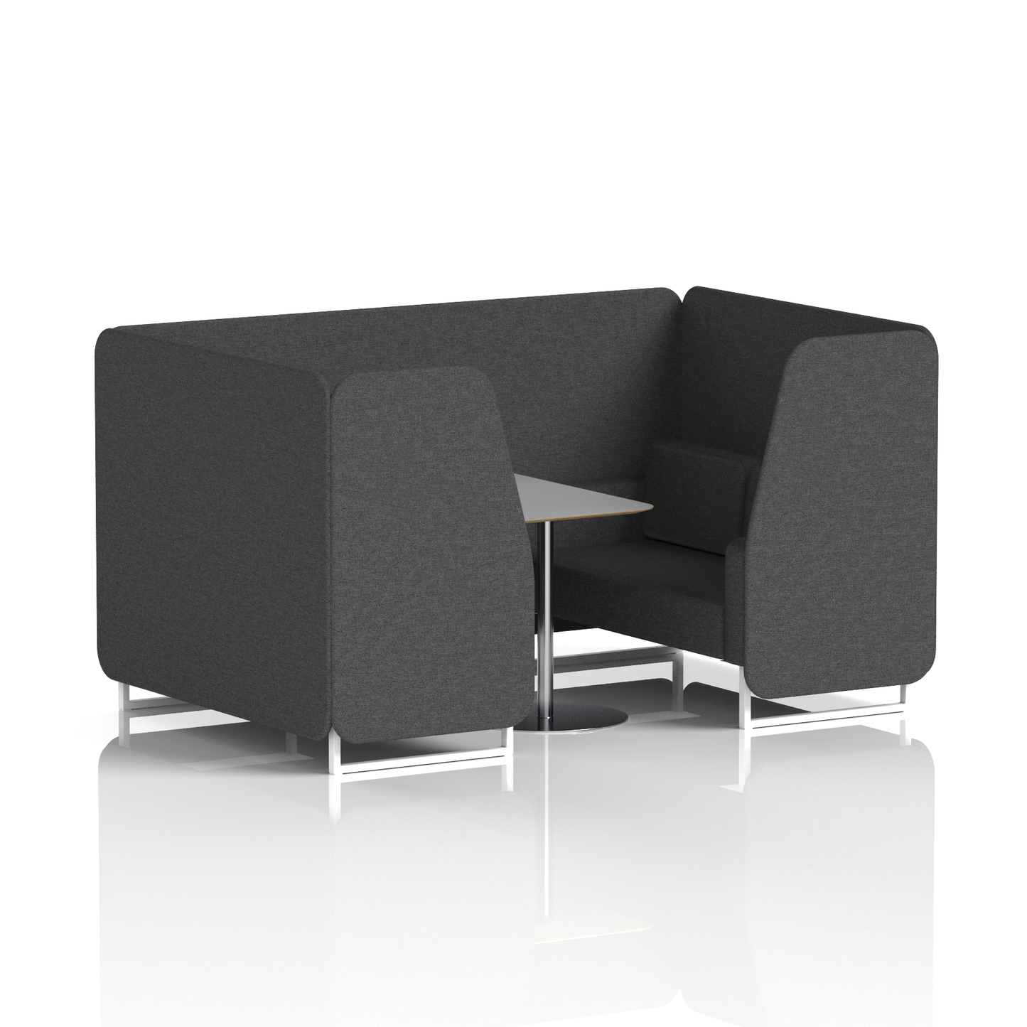 Brixworth Booth With Grey Table In Single Tone (Part 1)