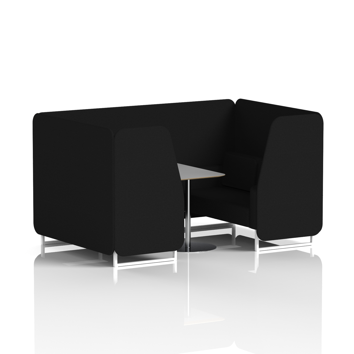 Brixworth Booth With Grey Table In Single Tone (Part 1)