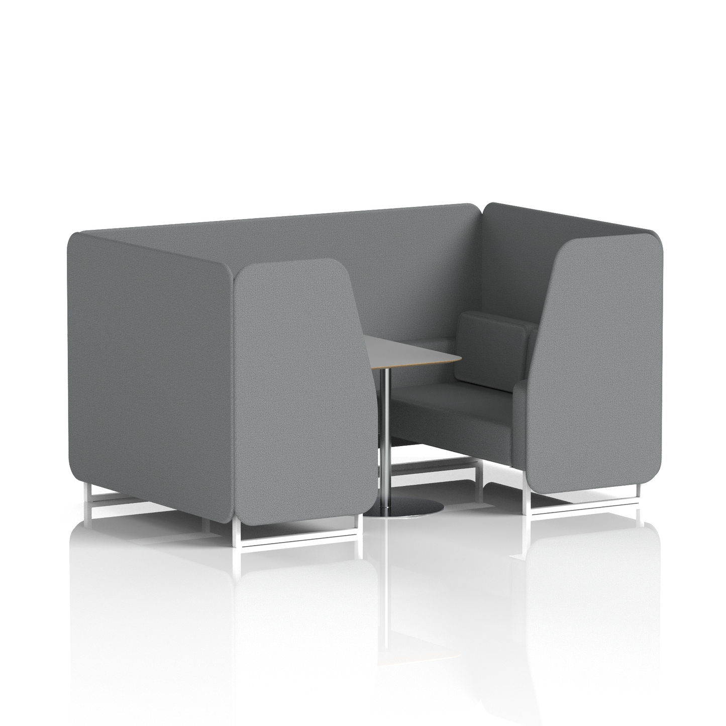 Brixworth Booth With Grey Table In Single Tone (Part 2)