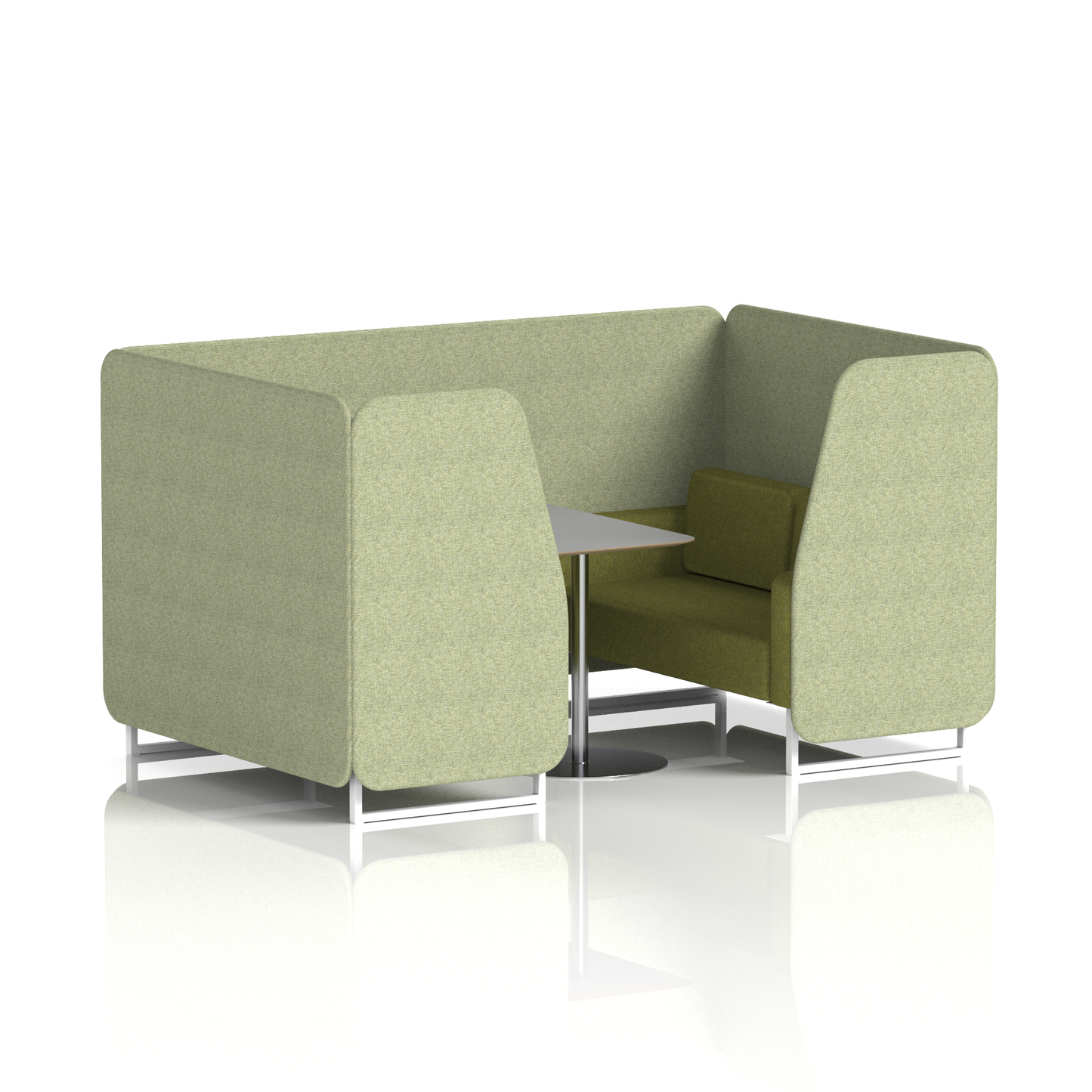Brixworth Booth With Grey Table In Two Tone (Part 1)