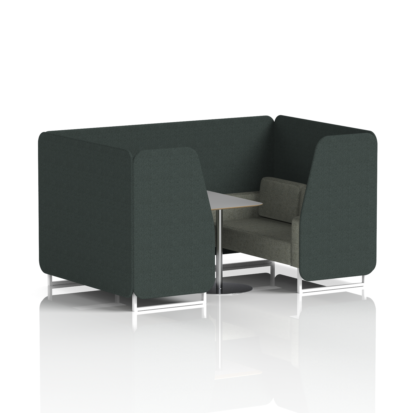 Brixworth Booth With Grey Table In Two Tone (Part 1)