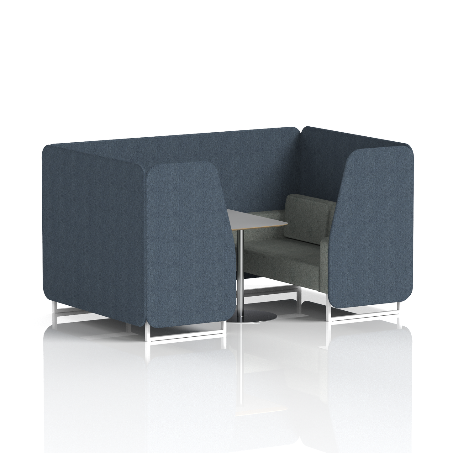 Brixworth Booth With Grey Table In Two Tone (Part 1)