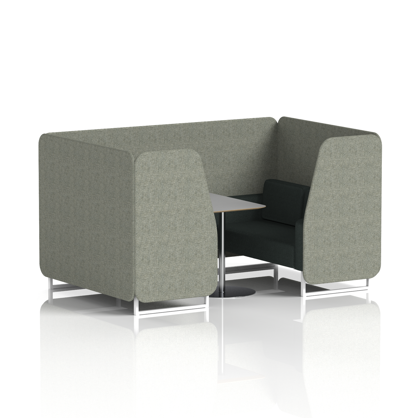 Brixworth Booth With Grey Table In Two Tone (Part 1)