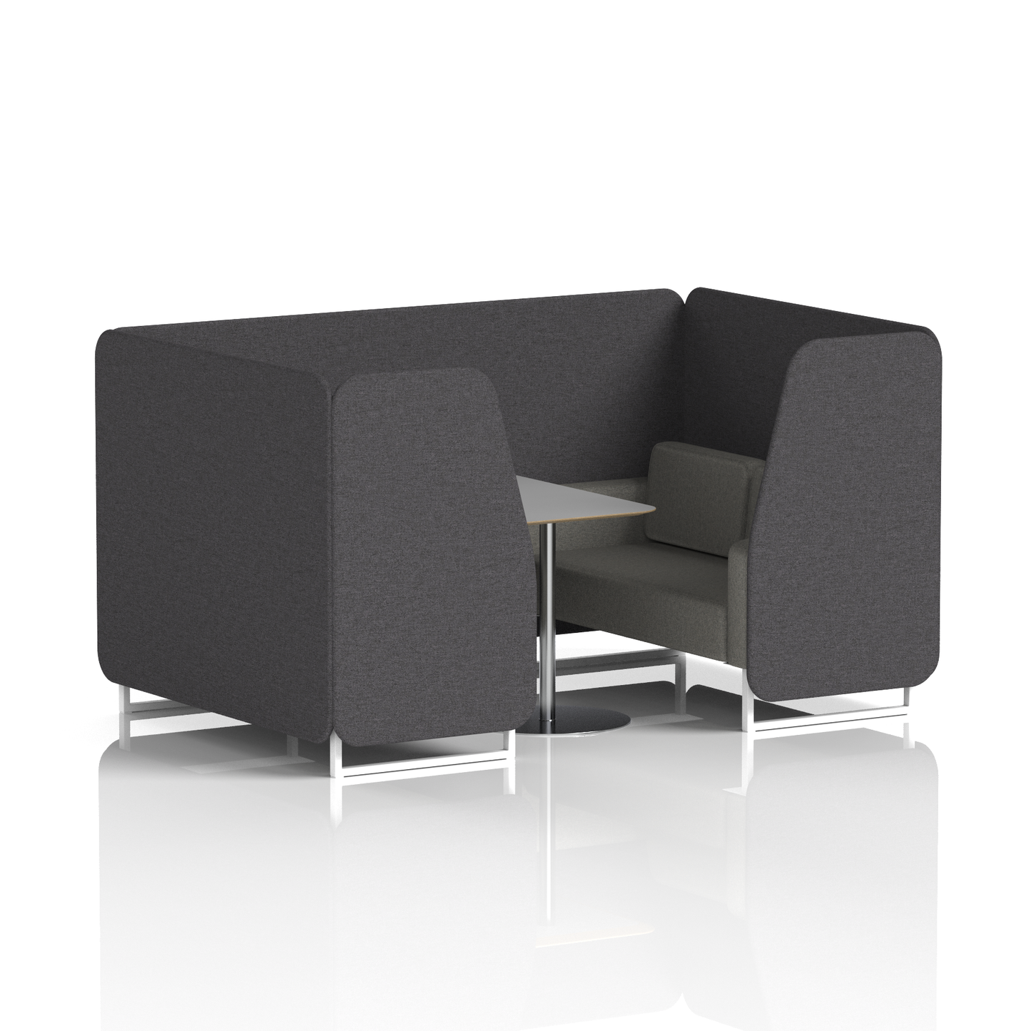 Brixworth Booth With Grey Table In Two Tone (Part 1)