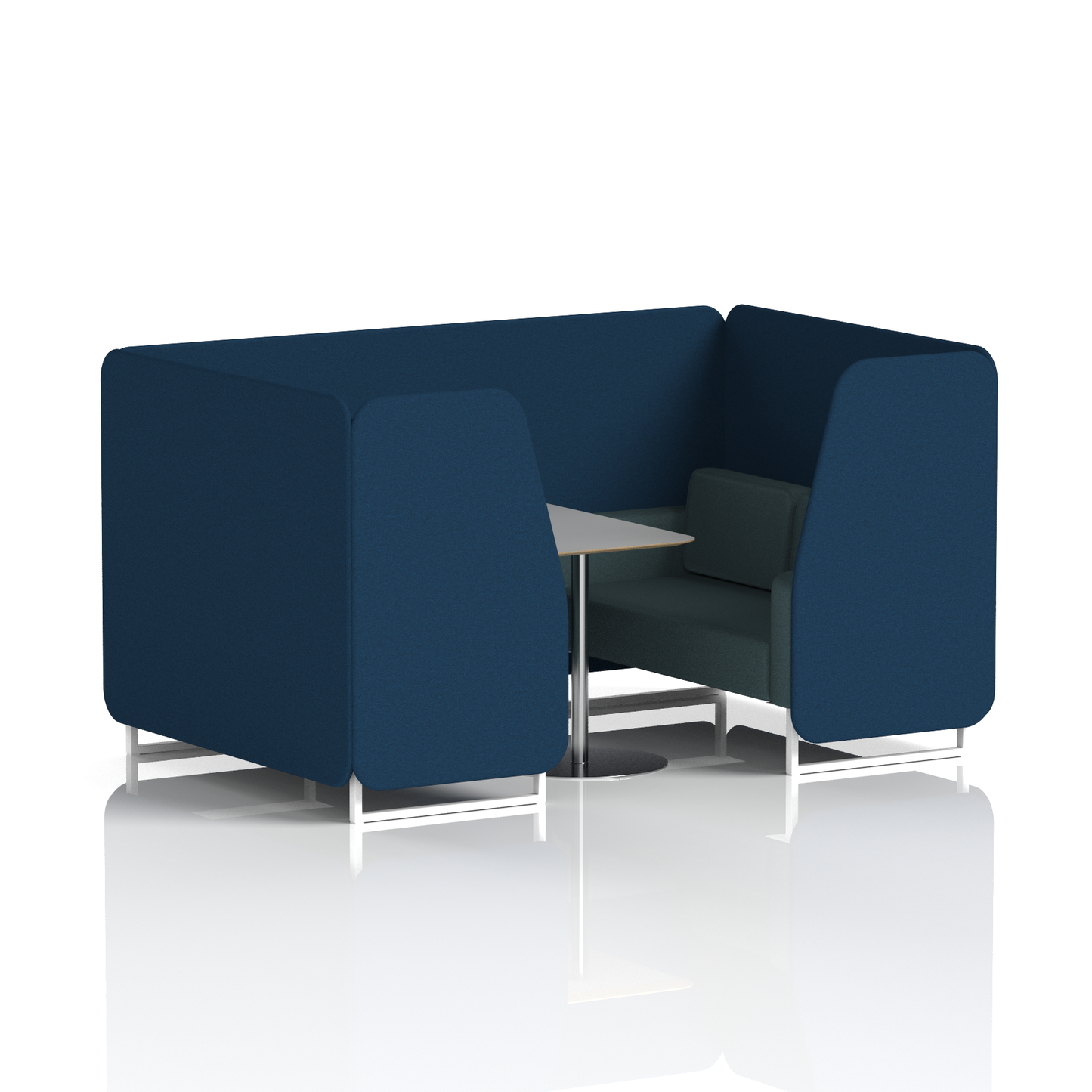 Brixworth Booth With Grey Table In Two Tone (Part 1)