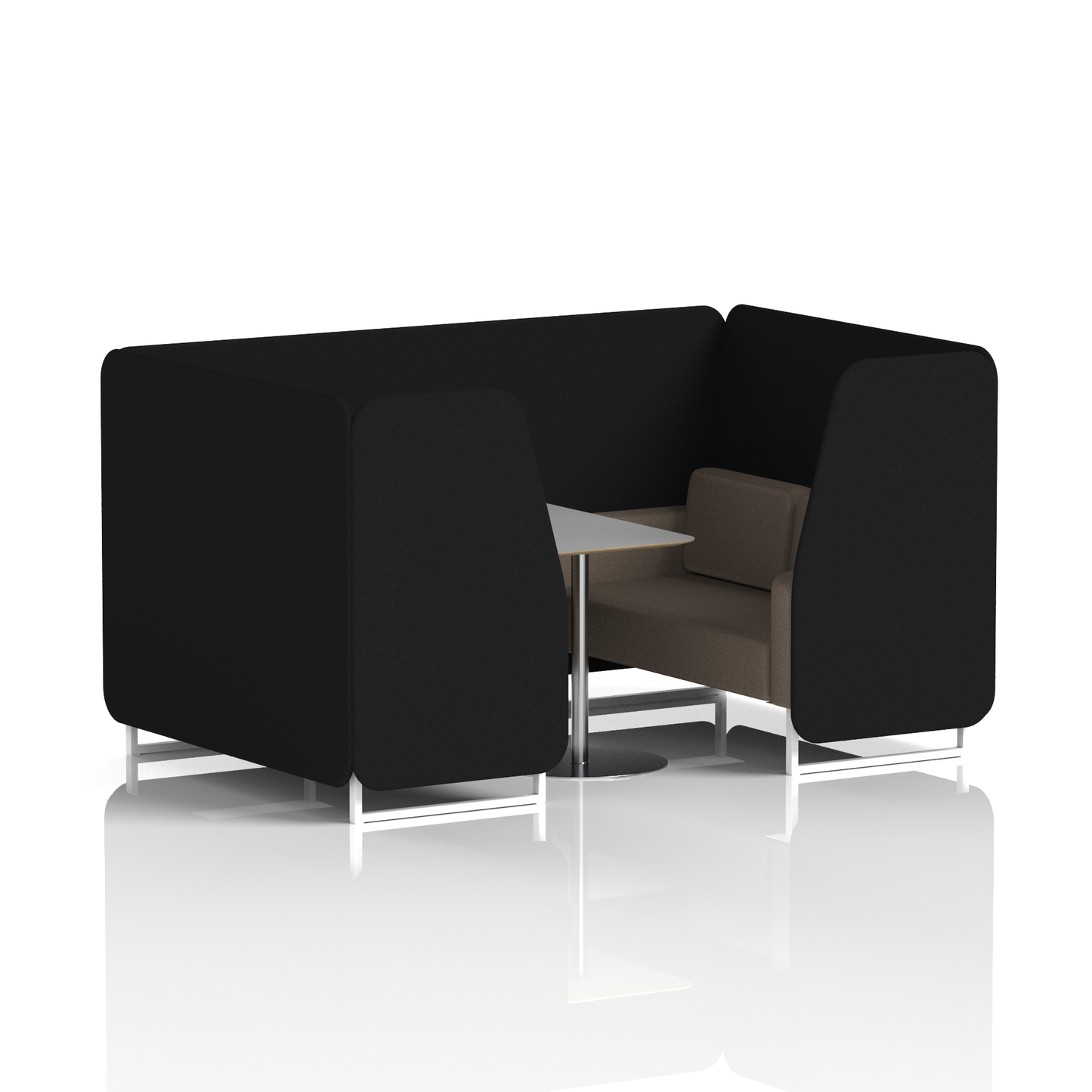 Brixworth Booth With Grey Table In Two Tone (Part 1)