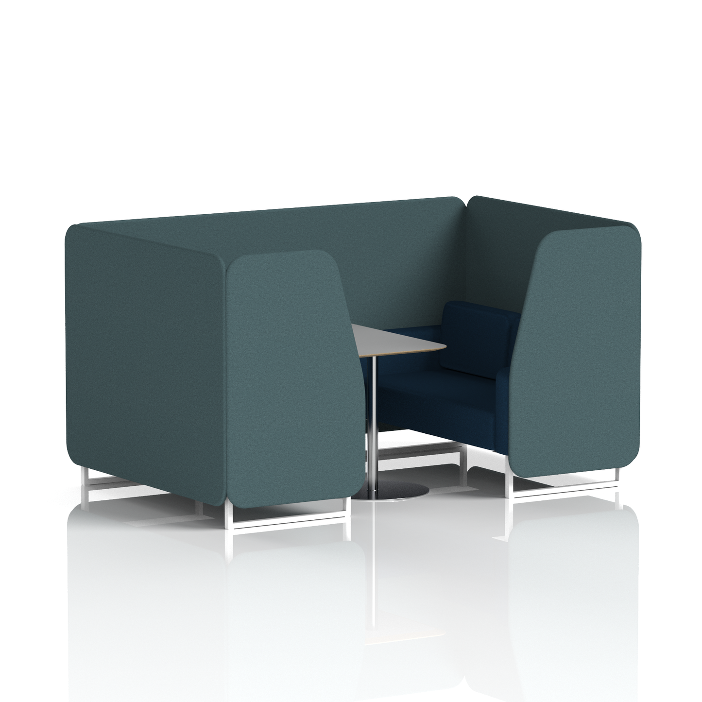 Brixworth Booth With Grey Table In Two Tone (Part 2)