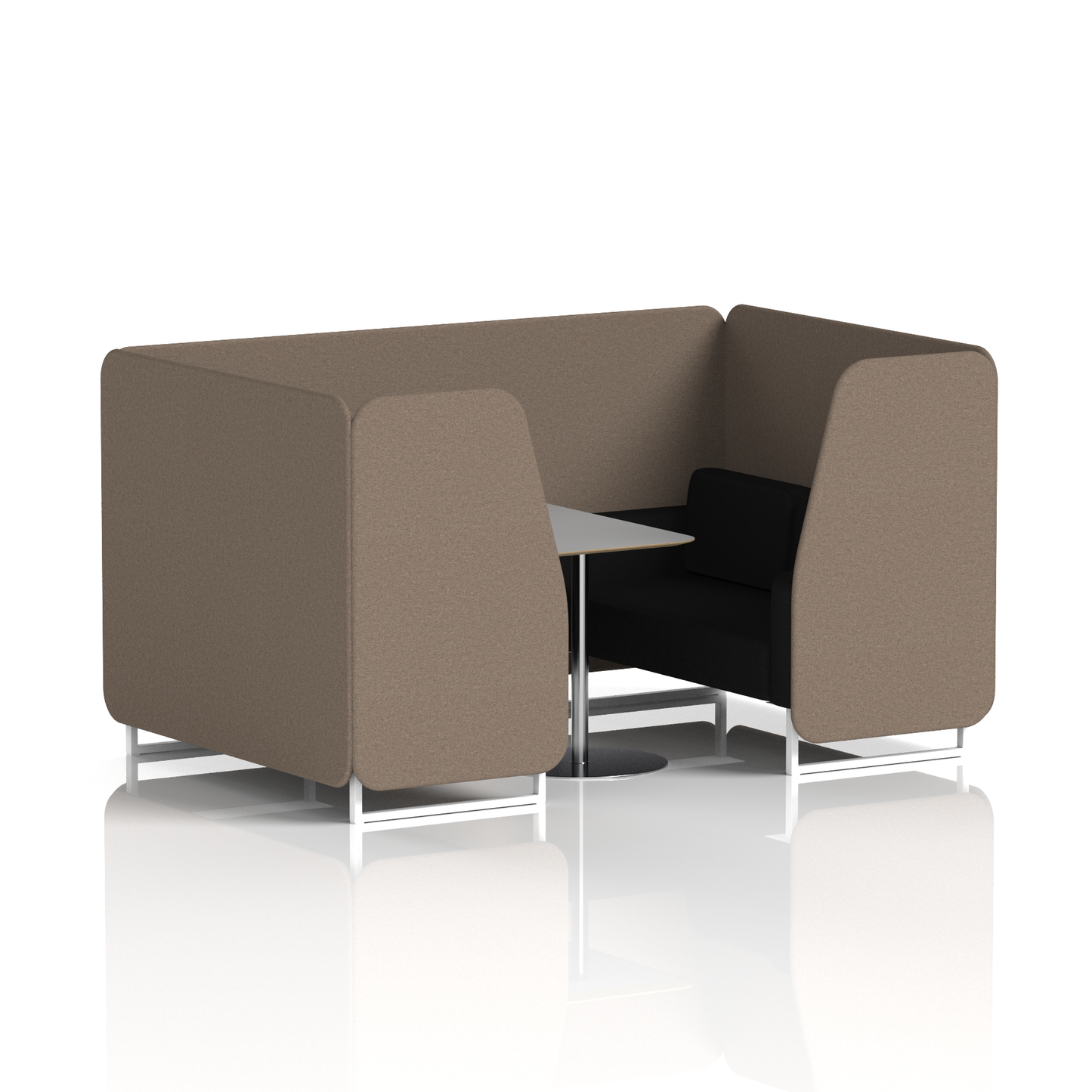 Brixworth Booth With Grey Table In Two Tone (Part 2)