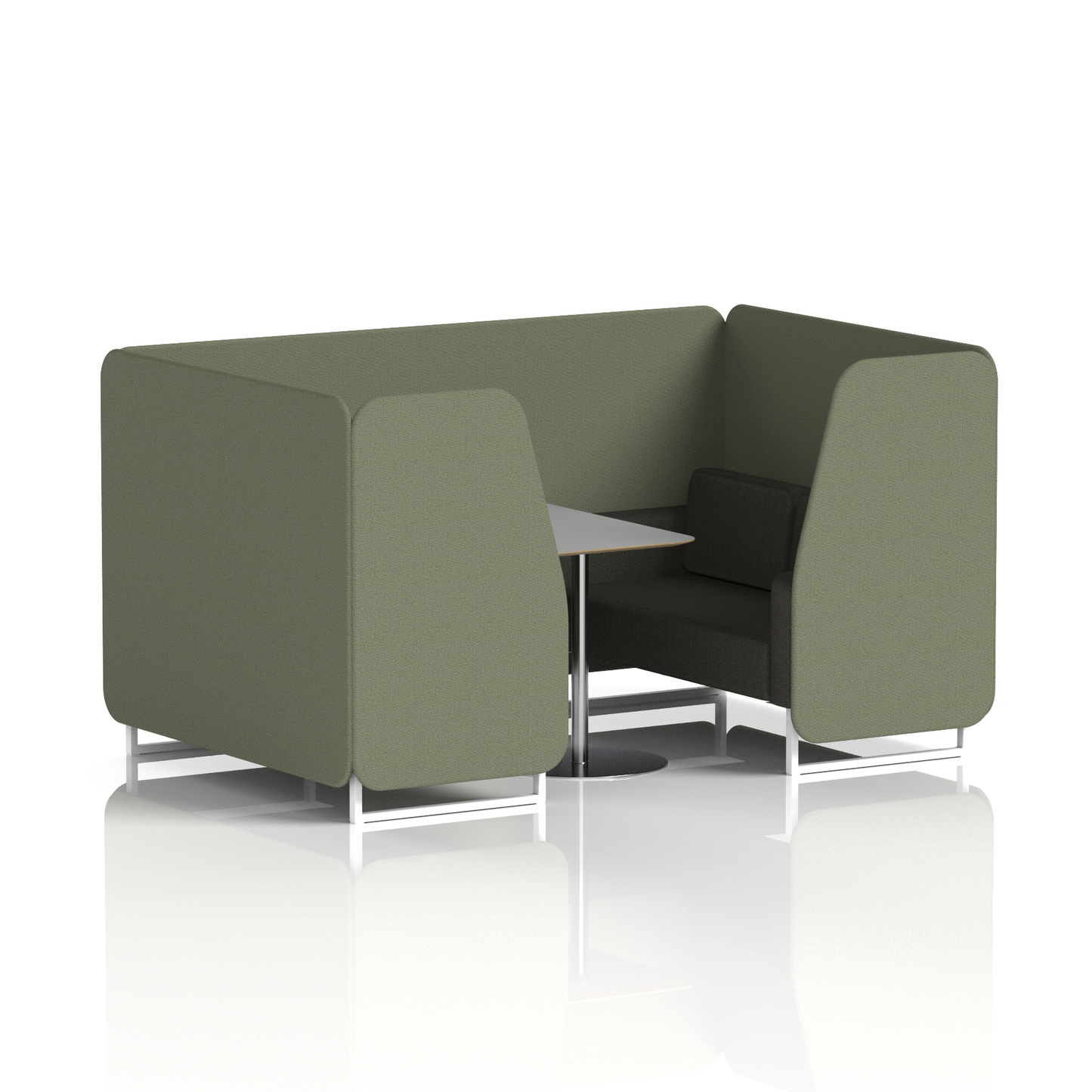 Brixworth Booth With Grey Table In Two Tone (Part 2)