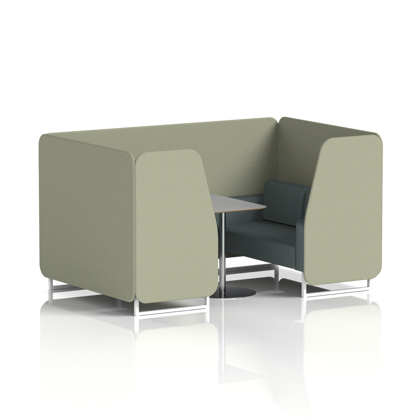 Brixworth Booth With Grey Table In Two Tone (Part 2)