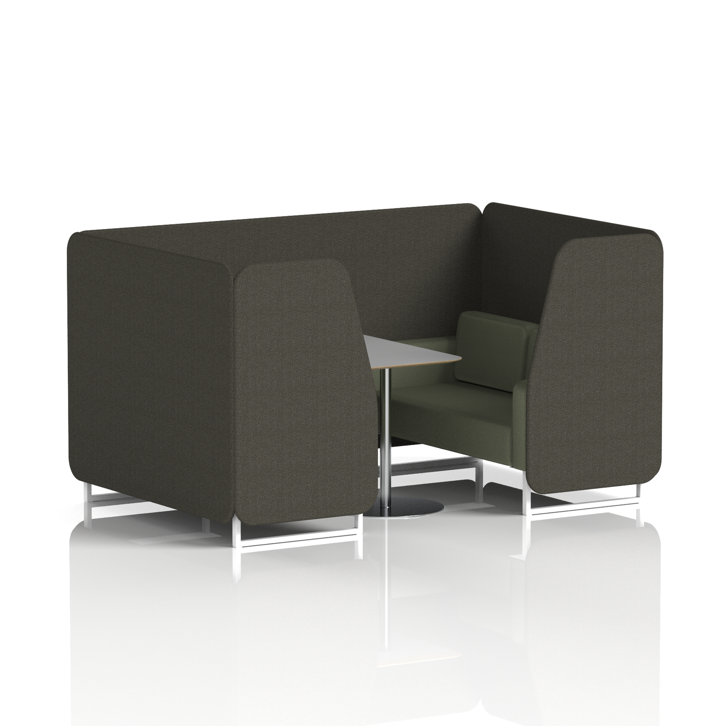 Brixworth Booth With Grey Table In Two Tone (Part 2)