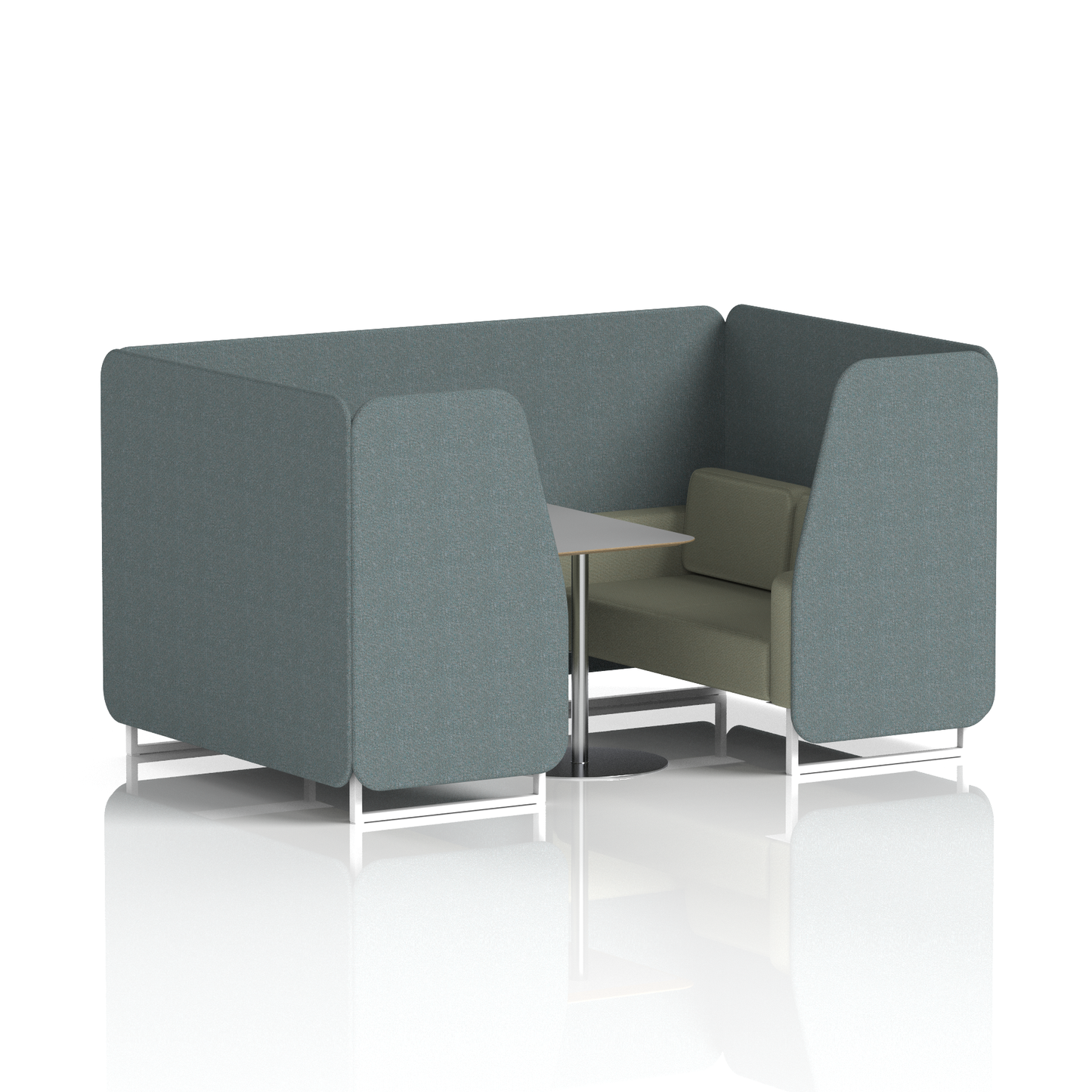Brixworth Booth With Grey Table In Two Tone (Part 2)