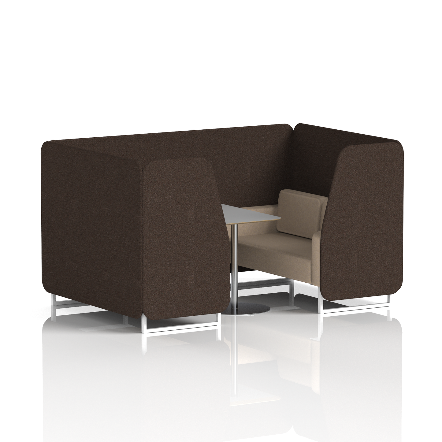 Brixworth Booth With Grey Table In Two Tone (Part 2)