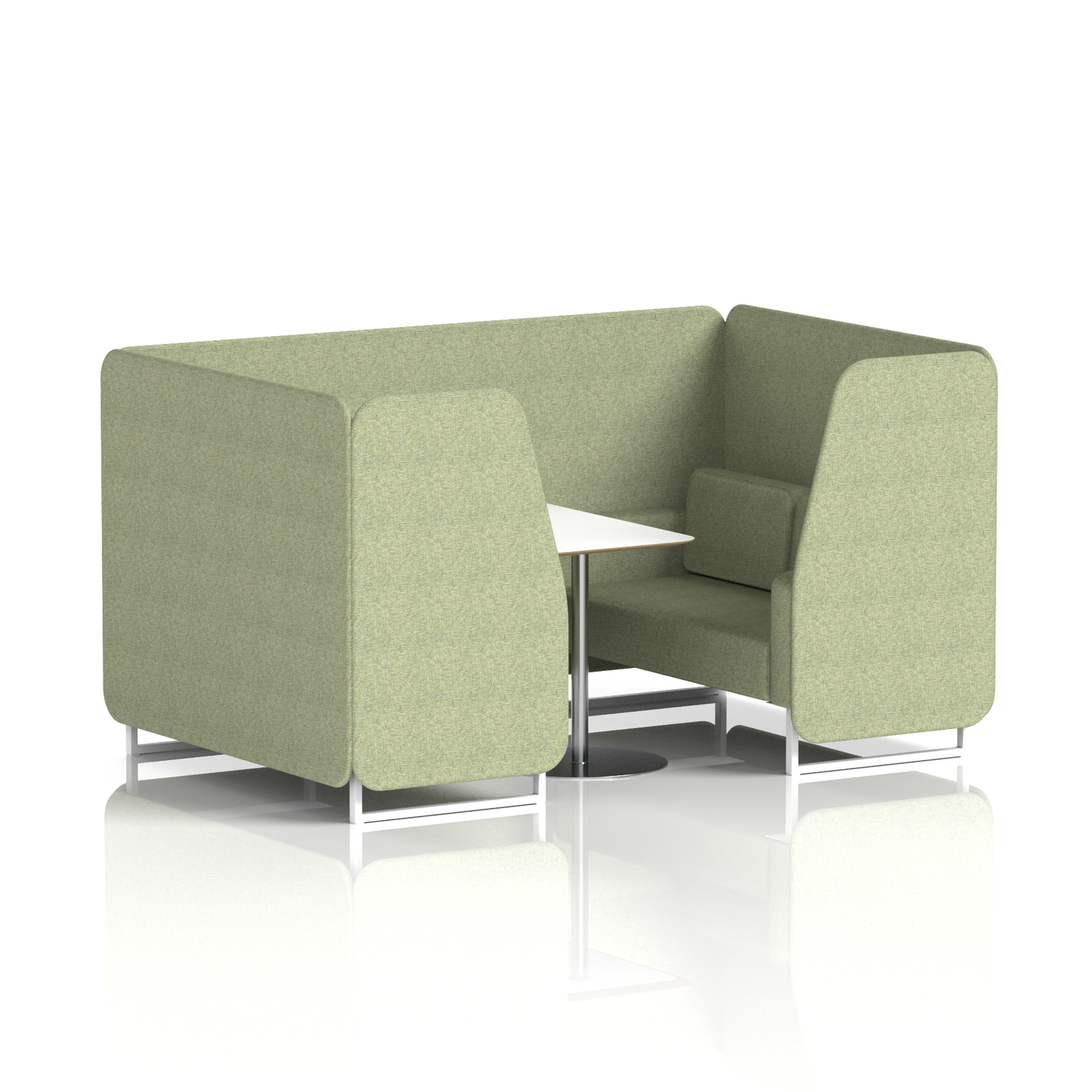 Brixworth Booth With White Table In Single Tone (Part 1)