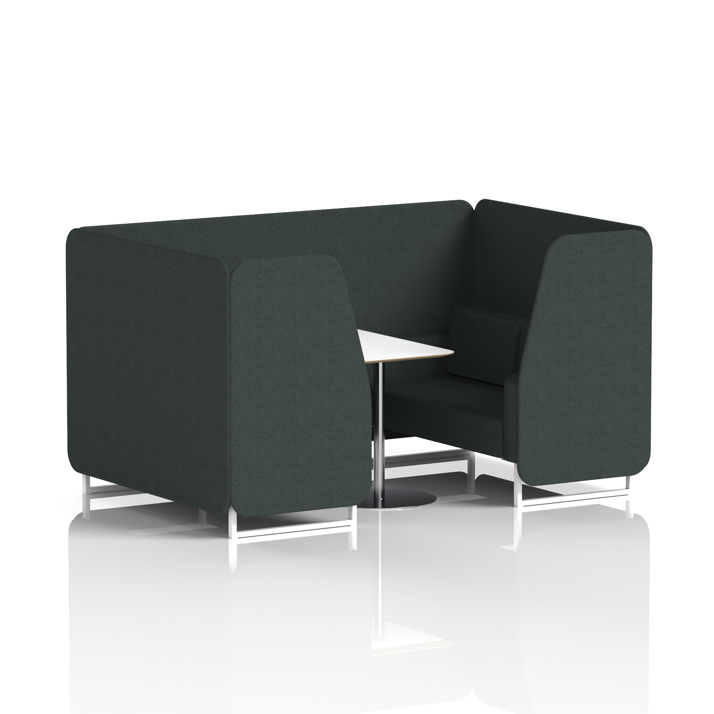 Brixworth Booth With White Table In Single Tone (Part 1)