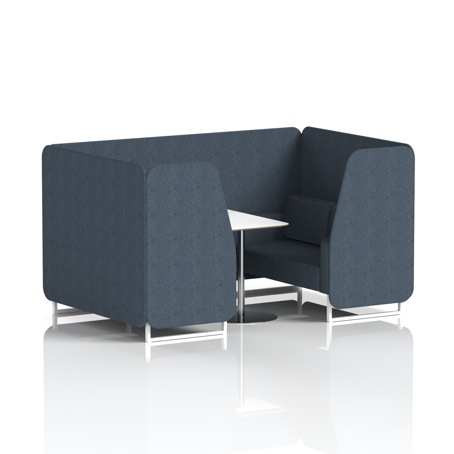Brixworth Booth With White Table In Single Tone (Part 1)