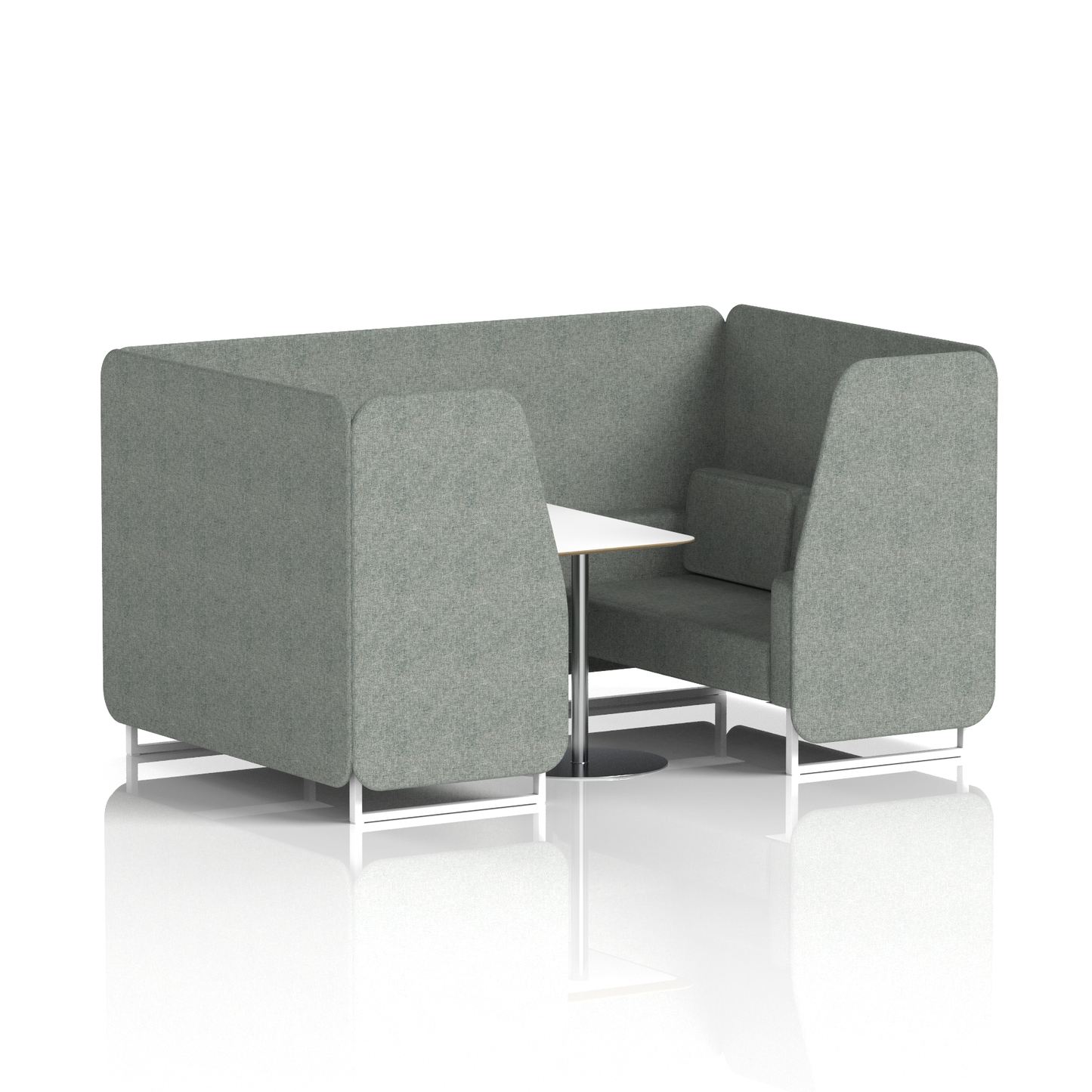 Brixworth Booth With White Table In Single Tone (Part 1)